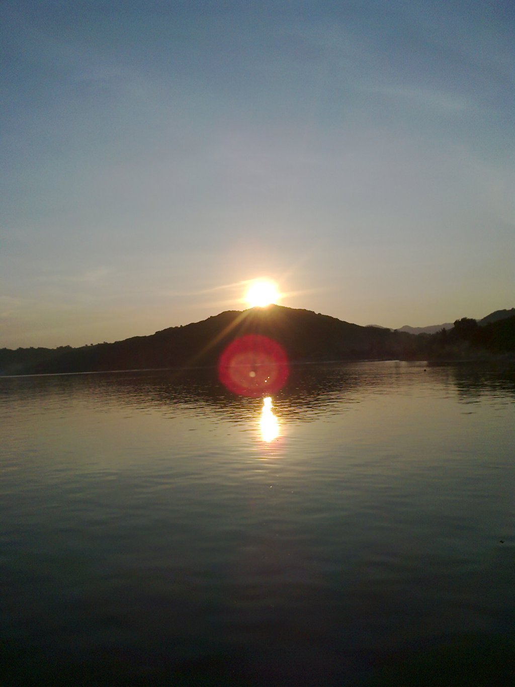 Sunrise at Sekotong Harbour in West Lombok.