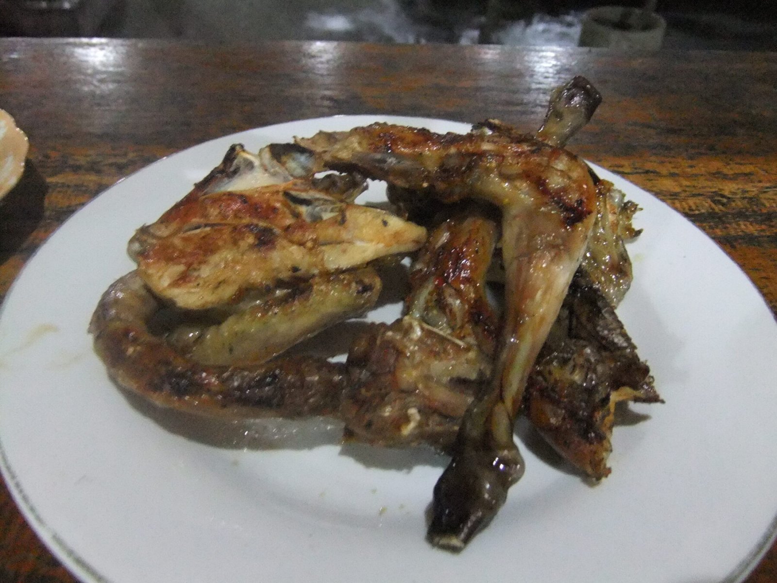 Ayam Taliwang, Lombok-style grilled chicken served with spicy sambal.